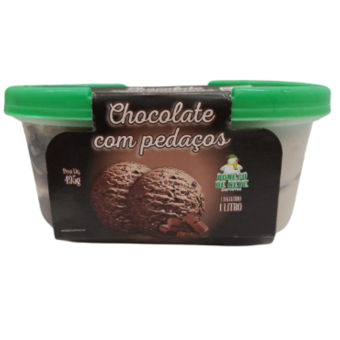 Sorvete Boneco De Neve Chocolate Com Pedaços 1 Litro