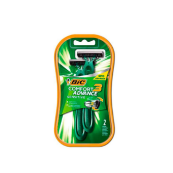 Aparelho Barbear Bic Comfort 3 2un Pele Sensivel