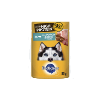 Ração Úmida Pedigree High Protein Porco e carne 85g