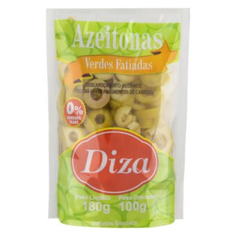 Azeitona Verde em Conserva Fatiada Diza 100g