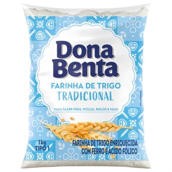 Farinha De Trigo Dona Benta Sem Fermento 1Kg
