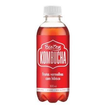 Kombucha Biozen Frutas Vermelhas Com Hibisco 300ml