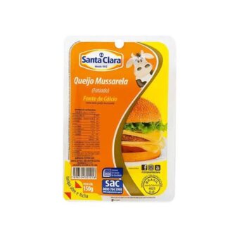 Queijo Mussarela Santa Clara Fatiado 300g