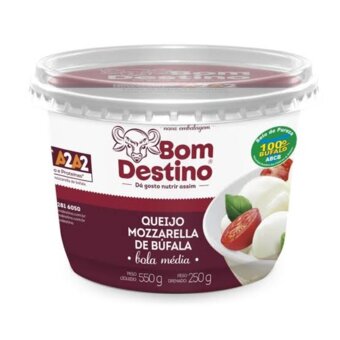 Queijo Mozzarella Bom Destino Bola Cereja 250g