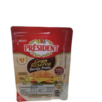 Queijo Prato President Gran Reserva Fatiado 150g