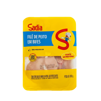 Filé Peito de Frango Sadia Congelado Bandeja 800g