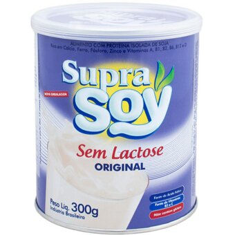 Alimento A Base De Soja Suprasoy Sem Lactose Original Lata 300G