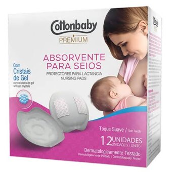 Absorvente Seio Cottonbaby 12un