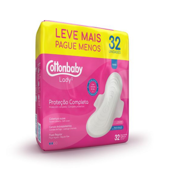 Absorvente Cottonbaby Lady C/abas Suave 32un