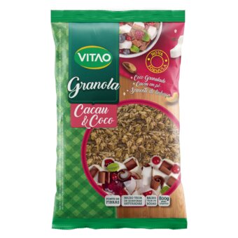 Granola Tradicional Vitao Cacau E Coco Pacote 800G