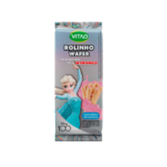 Rolinho Wafer Vitao Zero Morango 30g