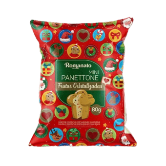 Mini Panettone Romanato Frutas Cristalizadas 80g 
