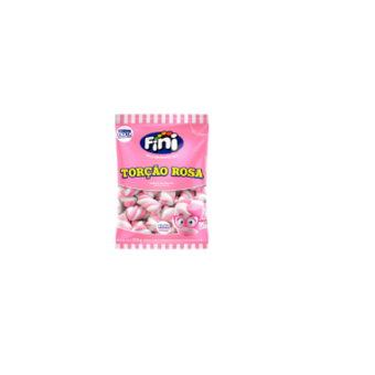 Bala Fini Marshmallow Torcao Rosa 250g
