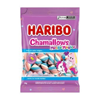 Bala Haribo Marshmallow Mundo Magico 70g