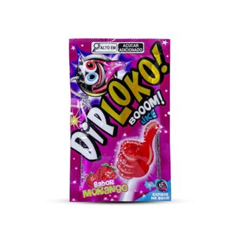 Pirulito Diploko Explosive Morango 11g