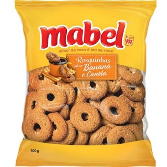 Biscoito Rosquinha Mabel Banana/canela 300g