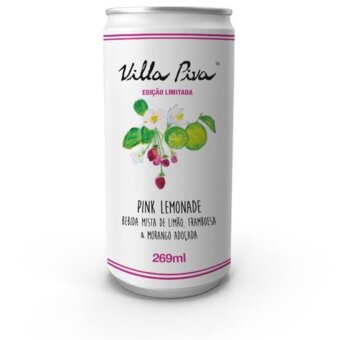 Suco Villa Piva Lata Pink Lemonade 269ml.