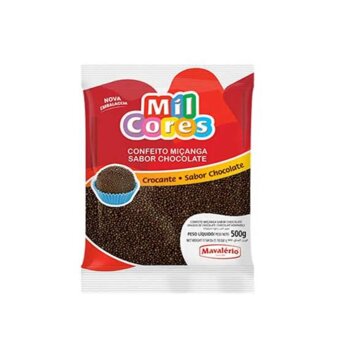 Confeito Mil Cores Chocolate 500g 