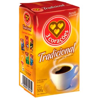Café 3 Corações Tradicional Vácuo 500G