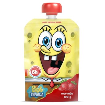 Iogurte Batavo Bob Esponja Pouch Morango 100g 