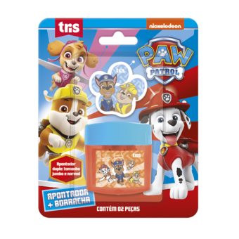 Apontador C/Borracha Tris Patrulha Canina 2pc 