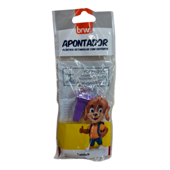 Apontador C/deposito Retangular Brw Sortido