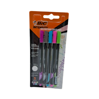 Caneta Bic Intensity Sortida 5un