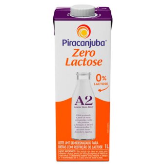 Leite A2 Piracanjuba Sem Lactose Uht Semidesnatado 1L