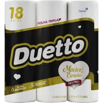 Papel Higienico Duetto Folha Tripla 30m 18un
