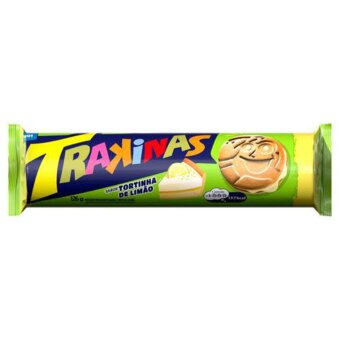 Biscoito Recheado Trakinas Tortinha Limao 126g
