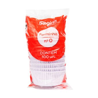 Forminha De Papel Número 0 Regina Branca 100Un