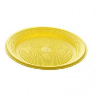 Prato Regina Amarelo 15cm 10un
