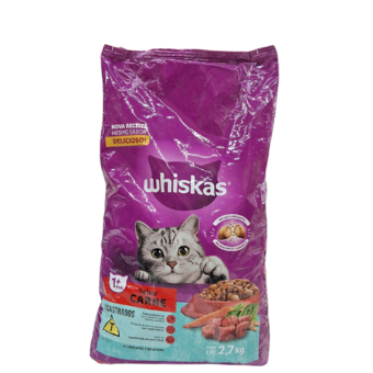 Racao Gato Whiskas Castrados Carne 2.7kg