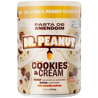 Pasta Amendoim Dr Peanut Zero Cookies&Cream 250g