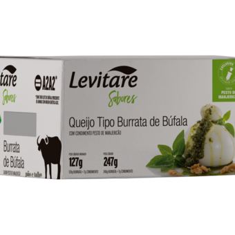 Queijo Burrata Levitare Pesto/Manjericao 127g
