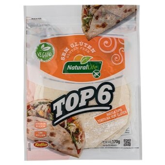 Tortilha Top 6 S/Gluten 170g