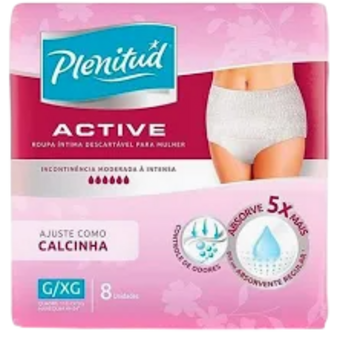 ROUPA INT PLENITUD ACTIVE UNIS 8UN G/XG