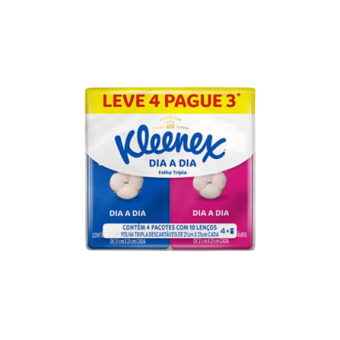LENCO PAPEL KLEENEX 4X10UN