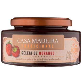 GELEIA TRAD CASA MADEIRA 240G MORANGO