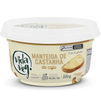 MANTEIGA CAST CAJU VIDA VEG PT 200G