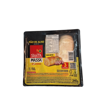 PAO ALHO STA MASSA 240G TRAD
