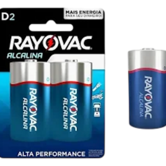 PILHA RAYOVAC D 2UN