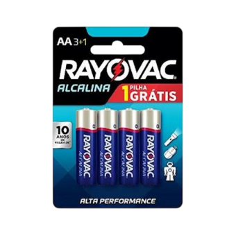 PILHA RAYOVAC ALC PK AA L4P3
