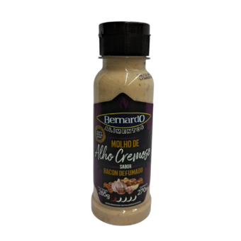 MOLHO ALHO BERNARDO CREM 270ML BACON
