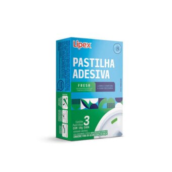PASTILHA ADESIVA LIPEX 3UN FRESH