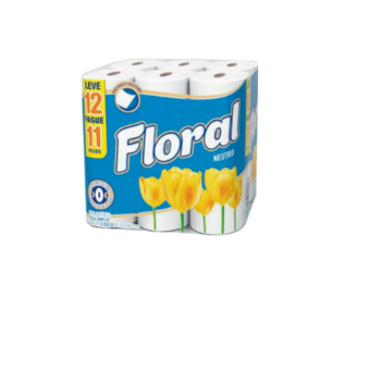 PAPEL HIG FLORAL FS 30M L12P11 NEUTRO