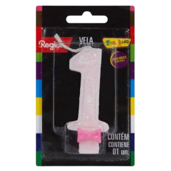 VELA ANIV REGINA SUPER ESTRELAR N.1 ROSA