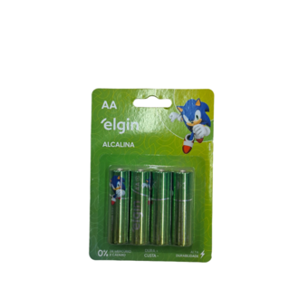 Pilha Elgin Energy Alcalina Aa 4Un
