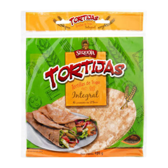 MASSA TORTILLAS SEQUOIA 480G INTEGRAL