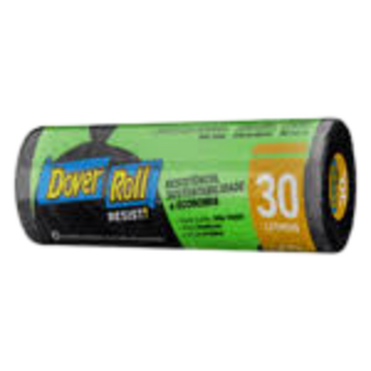 SACO LIXO DOVER ROLL RESISTENTE 30L PTO